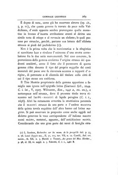 Giornale ligustico di archeologia, storia e belle arti