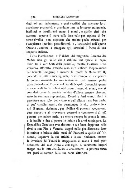 Giornale ligustico di archeologia, storia e belle arti