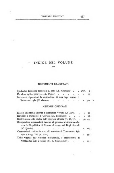 Giornale ligustico di archeologia, storia e belle arti