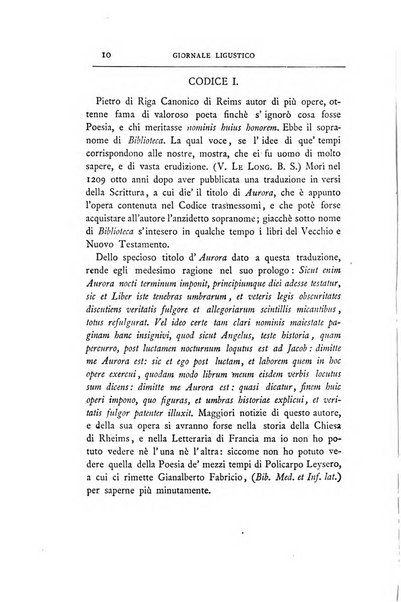 Giornale ligustico di archeologia, storia e belle arti