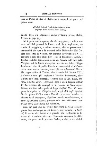 Giornale ligustico di archeologia, storia e belle arti