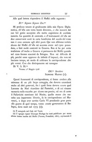 Giornale ligustico di archeologia, storia e belle arti