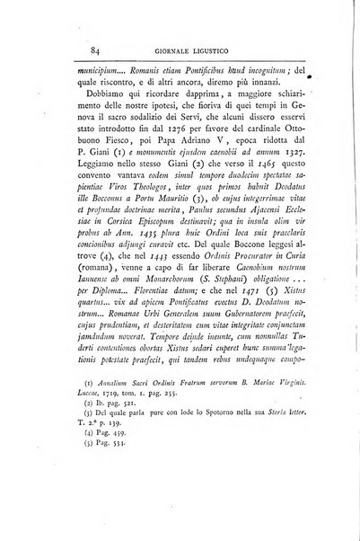 Giornale ligustico di archeologia, storia e belle arti