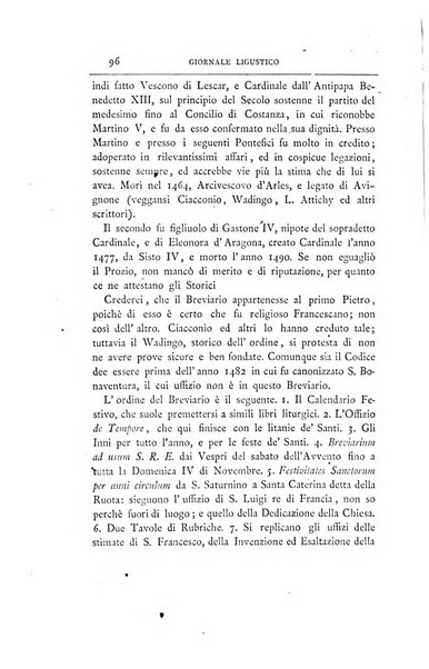 Giornale ligustico di archeologia, storia e belle arti