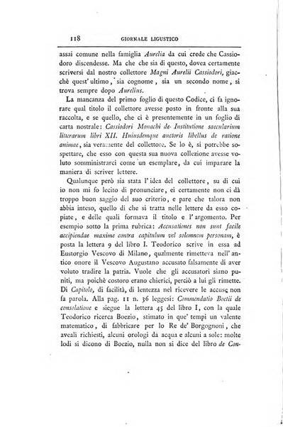 Giornale ligustico di archeologia, storia e belle arti