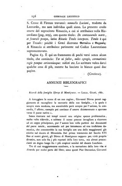 Giornale ligustico di archeologia, storia e belle arti