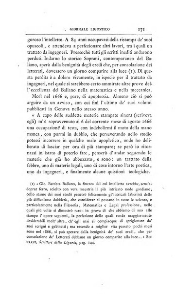 Giornale ligustico di archeologia, storia e belle arti