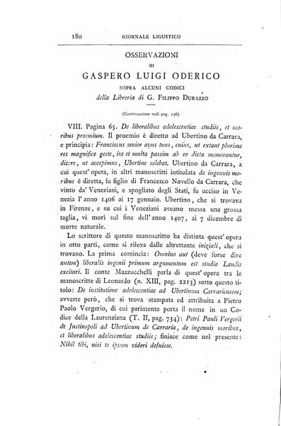 Giornale ligustico di archeologia, storia e belle arti