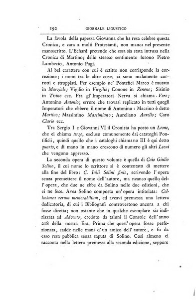 Giornale ligustico di archeologia, storia e belle arti