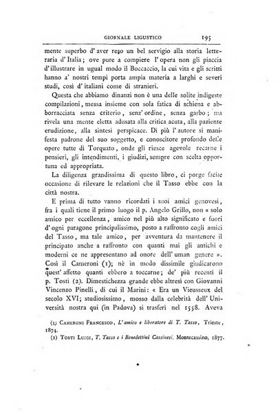 Giornale ligustico di archeologia, storia e belle arti