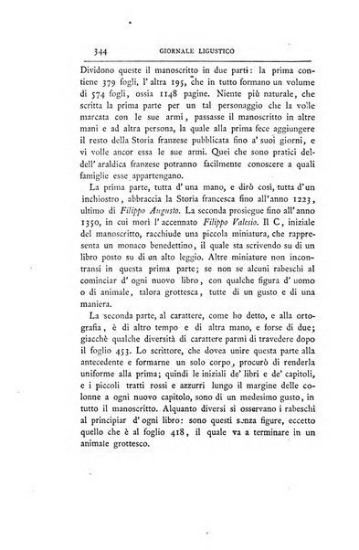 Giornale ligustico di archeologia, storia e belle arti