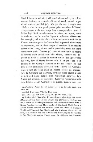 Giornale ligustico di archeologia, storia e belle arti