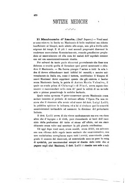 Il raccoglitore medico giornale indirizzato al progresso della medicina e chirurgia pratica e degli interessi morali e professionali specialmente dei medici-chirurghi condotti