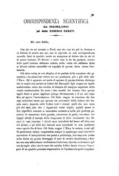 Il raccoglitore medico giornale indirizzato al progresso della medicina e chirurgia pratica e degli interessi morali e professionali specialmente dei medici-chirurghi condotti