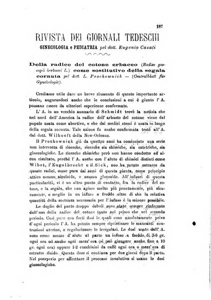 Il raccoglitore medico giornale indirizzato al progresso della medicina e chirurgia pratica e degli interessi morali e professionali specialmente dei medici-chirurghi condotti