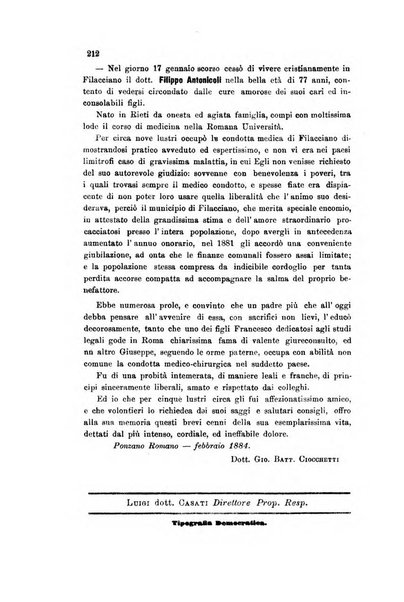 Il raccoglitore medico giornale indirizzato al progresso della medicina e chirurgia pratica e degli interessi morali e professionali specialmente dei medici-chirurghi condotti