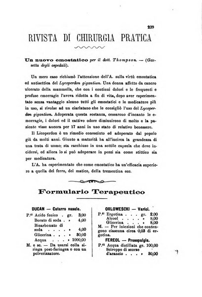 Il raccoglitore medico giornale indirizzato al progresso della medicina e chirurgia pratica e degli interessi morali e professionali specialmente dei medici-chirurghi condotti