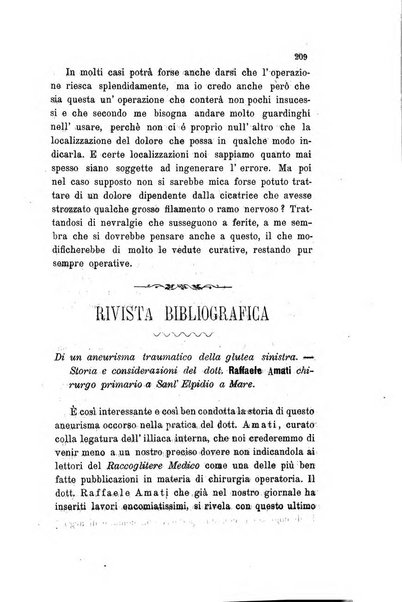 Il raccoglitore medico giornale indirizzato al progresso della medicina e chirurgia pratica e degli interessi morali e professionali specialmente dei medici-chirurghi condotti