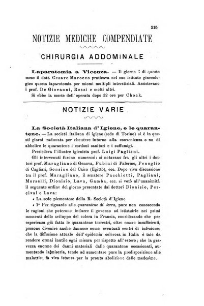 Il raccoglitore medico giornale indirizzato al progresso della medicina e chirurgia pratica e degli interessi morali e professionali specialmente dei medici-chirurghi condotti