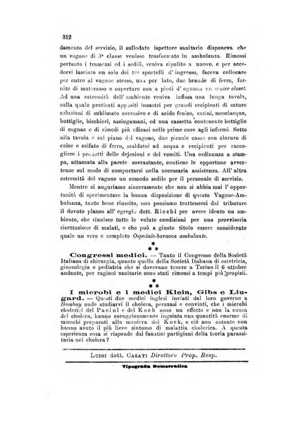 Il raccoglitore medico giornale indirizzato al progresso della medicina e chirurgia pratica e degli interessi morali e professionali specialmente dei medici-chirurghi condotti