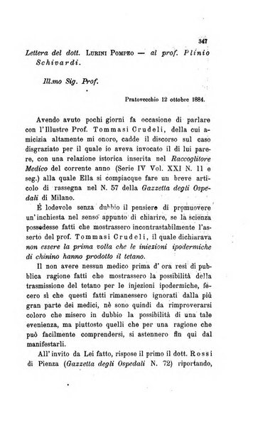 Il raccoglitore medico giornale indirizzato al progresso della medicina e chirurgia pratica e degli interessi morali e professionali specialmente dei medici-chirurghi condotti