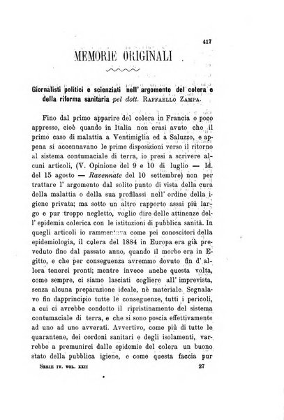 Il raccoglitore medico giornale indirizzato al progresso della medicina e chirurgia pratica e degli interessi morali e professionali specialmente dei medici-chirurghi condotti