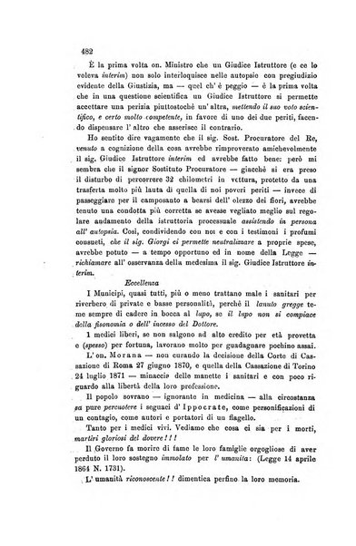 Il raccoglitore medico giornale indirizzato al progresso della medicina e chirurgia pratica e degli interessi morali e professionali specialmente dei medici-chirurghi condotti