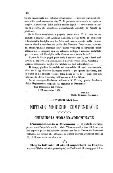 Il raccoglitore medico giornale indirizzato al progresso della medicina e chirurgia pratica e degli interessi morali e professionali specialmente dei medici-chirurghi condotti