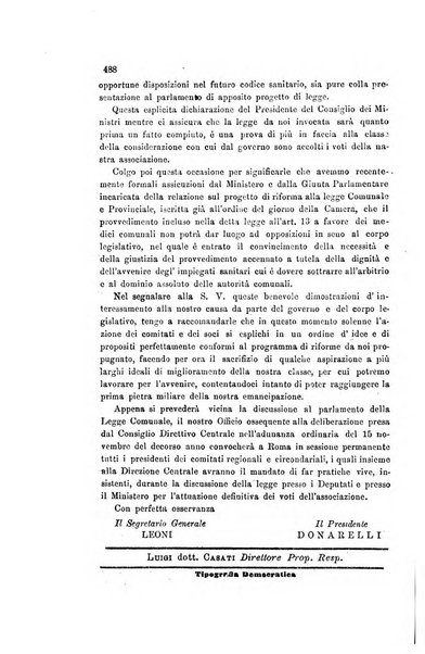 Il raccoglitore medico giornale indirizzato al progresso della medicina e chirurgia pratica e degli interessi morali e professionali specialmente dei medici-chirurghi condotti