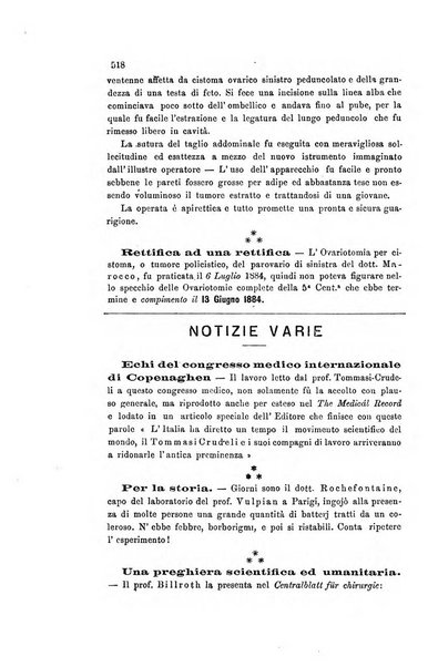 Il raccoglitore medico giornale indirizzato al progresso della medicina e chirurgia pratica e degli interessi morali e professionali specialmente dei medici-chirurghi condotti