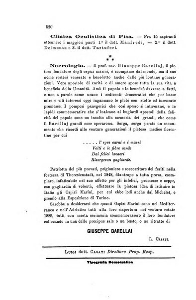 Il raccoglitore medico giornale indirizzato al progresso della medicina e chirurgia pratica e degli interessi morali e professionali specialmente dei medici-chirurghi condotti