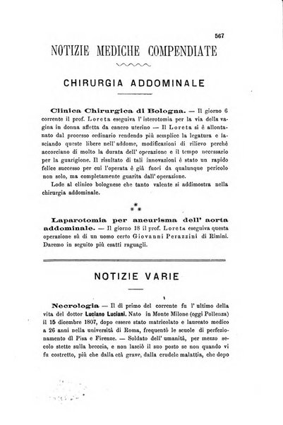 Il raccoglitore medico giornale indirizzato al progresso della medicina e chirurgia pratica e degli interessi morali e professionali specialmente dei medici-chirurghi condotti