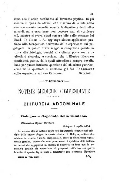 Il raccoglitore medico giornale indirizzato al progresso della medicina e chirurgia pratica e degli interessi morali e professionali specialmente dei medici-chirurghi condotti