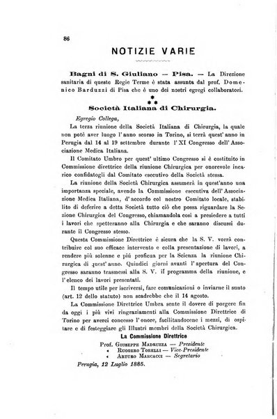 Il raccoglitore medico giornale indirizzato al progresso della medicina e chirurgia pratica e degli interessi morali e professionali specialmente dei medici-chirurghi condotti