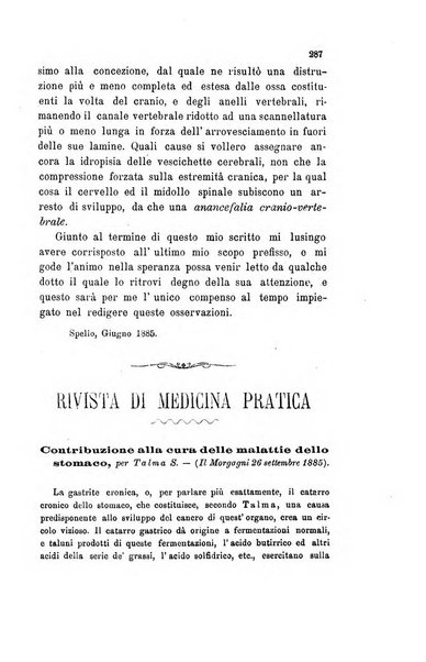 Il raccoglitore medico giornale indirizzato al progresso della medicina e chirurgia pratica e degli interessi morali e professionali specialmente dei medici-chirurghi condotti