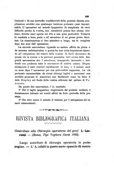 Il raccoglitore medico giornale indirizzato al progresso della medicina e chirurgia pratica e degli interessi morali e professionali specialmente dei medici-chirurghi condotti