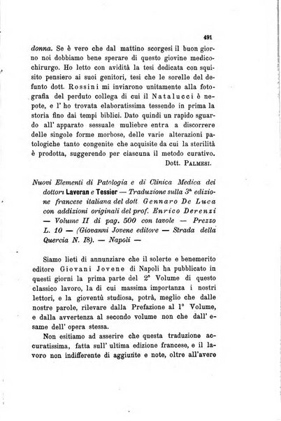 Il raccoglitore medico giornale indirizzato al progresso della medicina e chirurgia pratica e degli interessi morali e professionali specialmente dei medici-chirurghi condotti