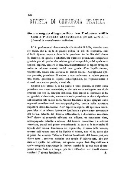 Il raccoglitore medico giornale indirizzato al progresso della medicina e chirurgia pratica e degli interessi morali e professionali specialmente dei medici-chirurghi condotti