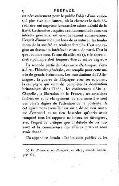 Annuaire historique ou Histoire politique et litteraire de l'annee ...