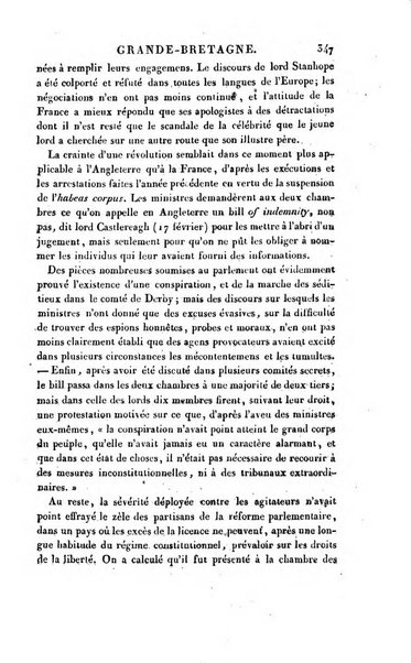 Annuaire historique ou Histoire politique et litteraire de l'annee ...