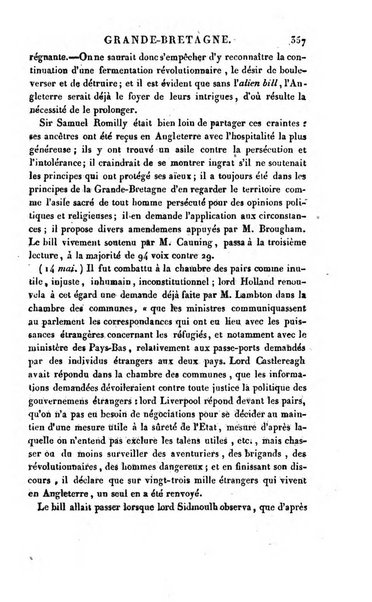 Annuaire historique ou Histoire politique et litteraire de l'annee ...