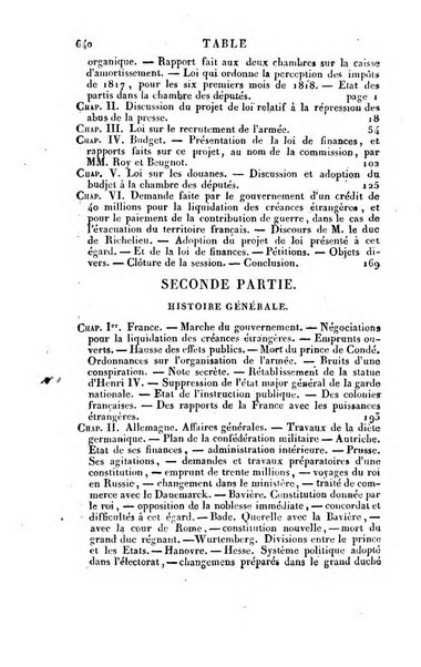 Annuaire historique ou Histoire politique et litteraire de l'annee ...