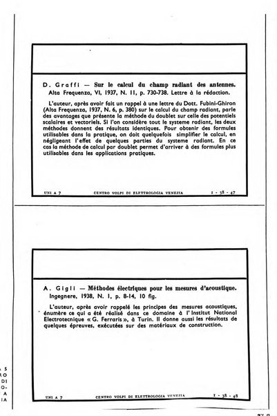 Bollettino del Centro Volpi di elettrologia