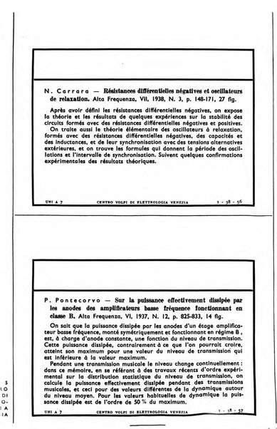 Bollettino del Centro Volpi di elettrologia