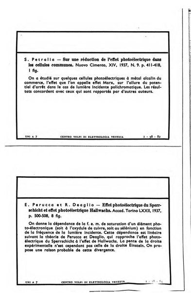 Bollettino del Centro Volpi di elettrologia