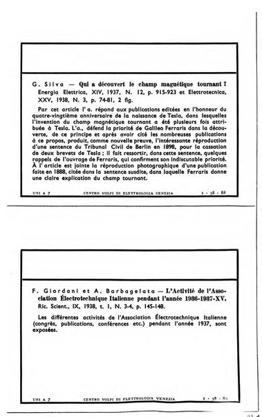 Bollettino del Centro Volpi di elettrologia