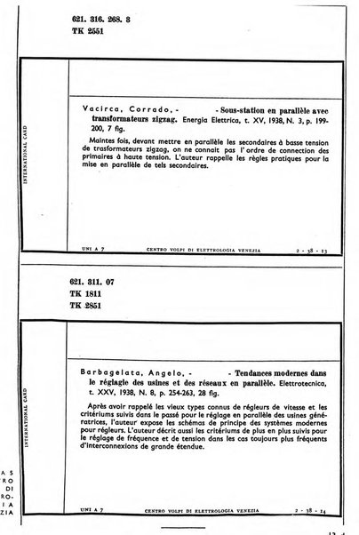 Bollettino del Centro Volpi di elettrologia