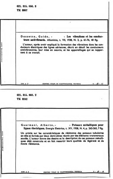 Bollettino del Centro Volpi di elettrologia