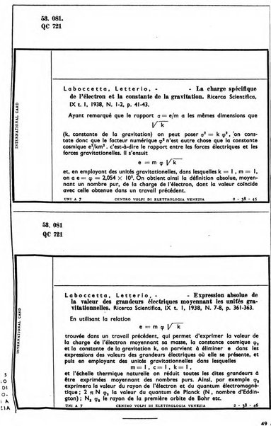 Bollettino del Centro Volpi di elettrologia