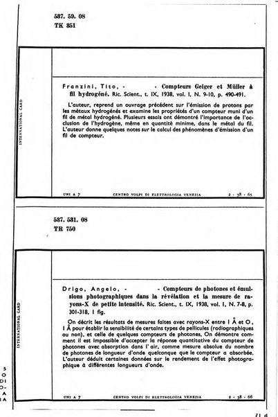 Bollettino del Centro Volpi di elettrologia